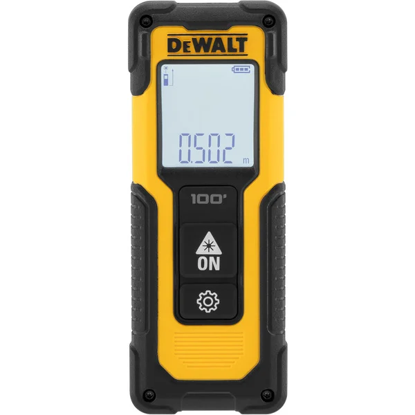 DEWALT Laser-Entfernungsmesser DWHT77100 (schwarz/gelb, Reichweite 0,20 - 30 Meter)