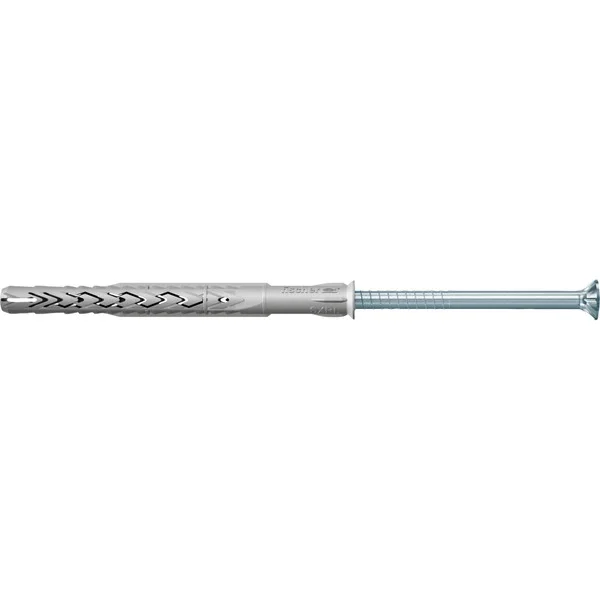 fischer Langschaftdübel SXRL 8x100 T (hellgrau, 50 Stück, mit Schraube)