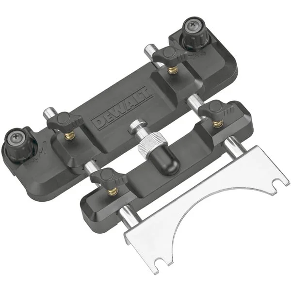DEWALT Führungsschienen-Adapter DWS5031, für Oberfräsen (schwarz, für den Einsatz mit DEWALT Führungsschienen)