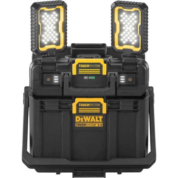 DEWALT ToughSystem Werkzeugbox mit Leuchten (schwarz/gelb)