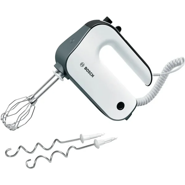 Bosch Home Handmixer Styline MFQ49300 (weiß/dunkelsilber, 850 Watt, Rührbesen "FineCreamer")