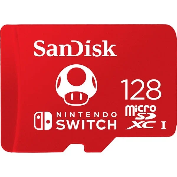 SanDisk Nintendo Switch 128 GB microSDXC, Speicherkarte (rot, UHS-I U3, V30)