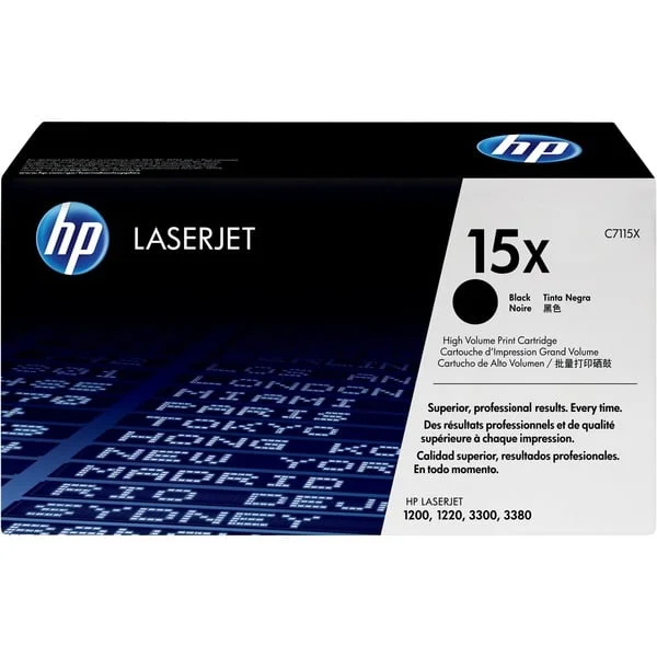 HP Toner schwarz 15X (C7115X) (schwarz, Retail)