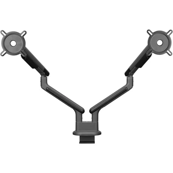 ONE FOR ALL Universal-Doppelmonitorarm DM 7210, Monitorhalterung (schwarz, für 33 - 89cm (13" - 35") Monitore)