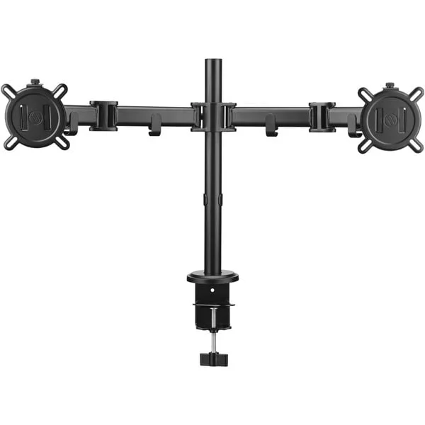 ONE FOR ALL Universal-Doppelmonitorarm DM 2210, Monitorhalterung (schwarz, für 33 - 81cm (13" - 32") Monitore)