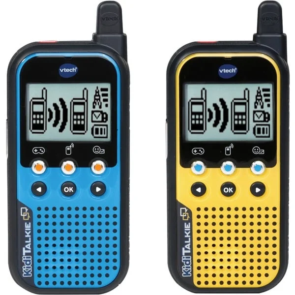 VTech Kidi Talkie, Walkie-Talkie (blau/gelb, 2 Stück)