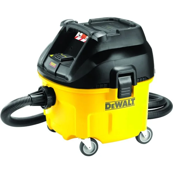 DEWALT DWV901L-QS, Nass-/Trockensauger (gelb/schwarz, L-Klasse Industrie Nass- und Trockensauger 30 Liter)