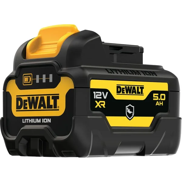 DEWALT XR Akku DCB126G, 12Volt 5Ah (schwarz/gelb, Gehäuseschutz gegen Chemikalien, Säuren und Brennstoffe)