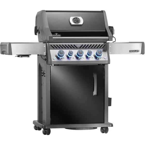 Napoleon Gasgrill Rogue PRO-S 425, mit Drehspieß (schwarz/edelstahl, mit SIZZLE-ZONE und Heckbrenner, Modell 2025)