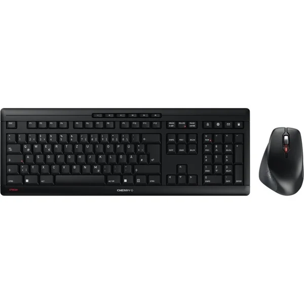 CHERRY STREAM DESKTOP COMFORT, Desktop-Set (schwarz, DE-Layout, Cherry SX-Scherentechnologie)