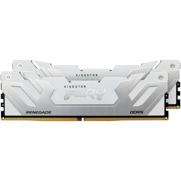 Kingston FURY CU-DIMM 48 GB DDR5-8400 (2x 24 GB) Dual-Kit, Arbeitsspeicher (silber/schwarz, KF584CU40RWK2-48, FURY Renegade, INTEL XMP)