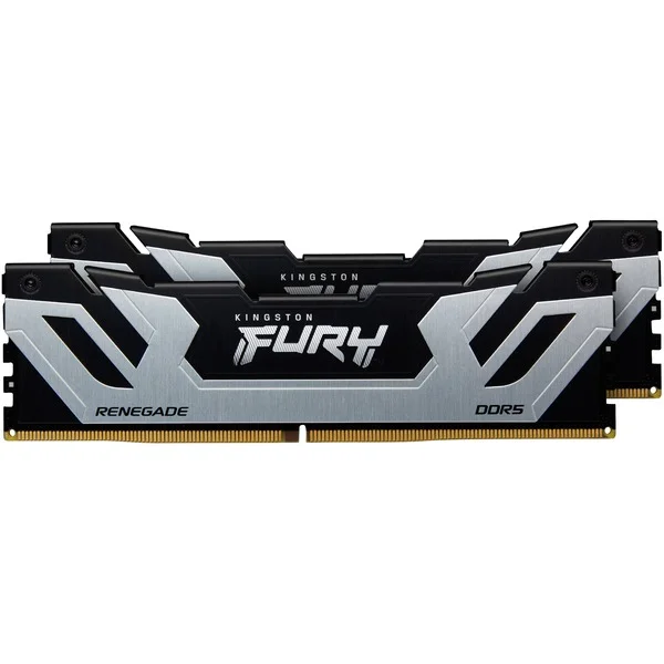 Kingston FURY CU-DIMM 48 GB DDR5-8400 (2x 24 GB) Dual-Kit, Arbeitsspeicher (silber/schwarz, KF584CU40RSK2-48, FURY Renegade, INTEL XMP)