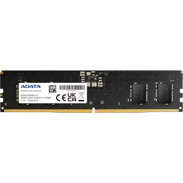 ADATA DIMM 8 GB DDR5-4800 , Arbeitsspeicher (schwarz, AD5U48008G-S, Premier)
