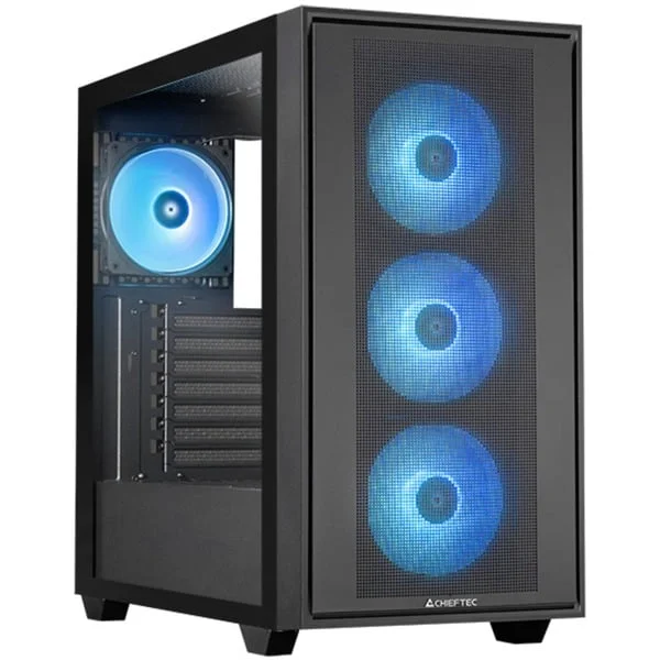 Chieftec Hunter 3 GS-03B-OP, Tower-Gehäuse (schwarz, Tempered Glass )