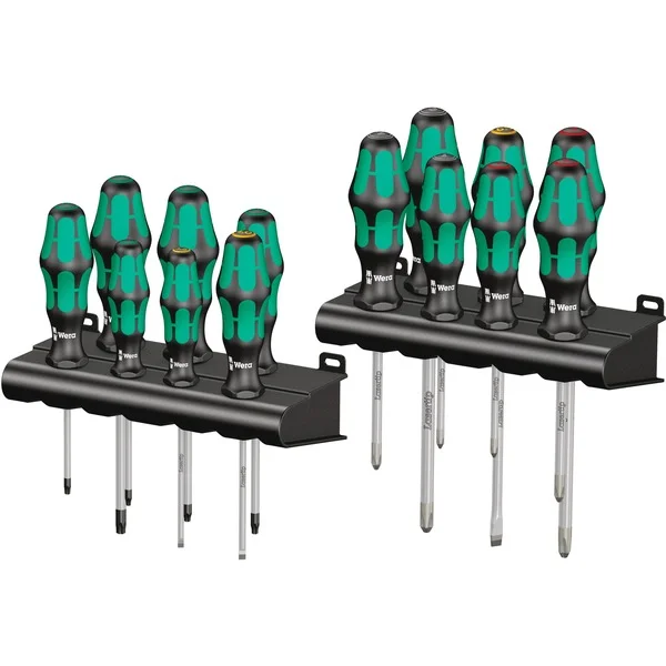 Wera Schraubendreher Satz Big Pack 300 (schwarz/grün, Kraftform Plus, Lasertip)