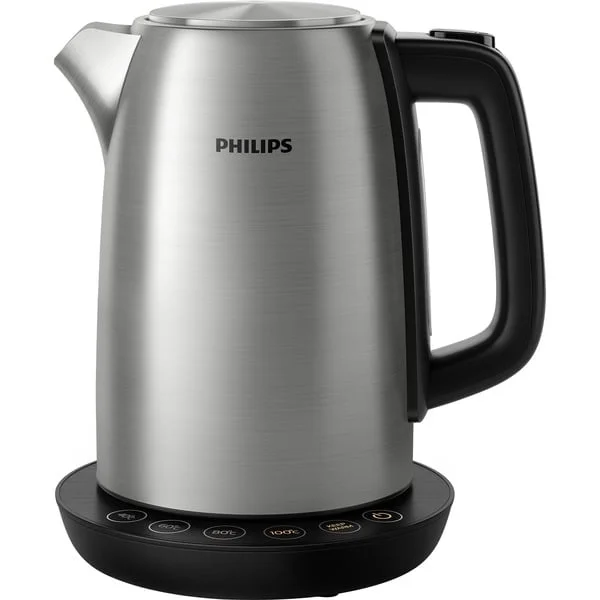 Philips Avance Collection Wasserkocher HD9359/90 (edelstahl/schwarz, 2.200 Watt, 1,7 Liter)