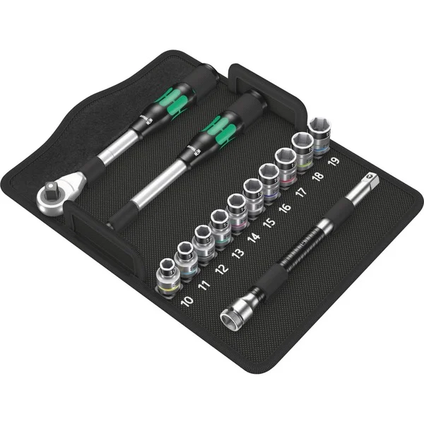 Wera Zyklop Hybrid-Knarrensatz 8006 SC 1, Werkzeug-Set (mit Umschaltknarre, 1/2")