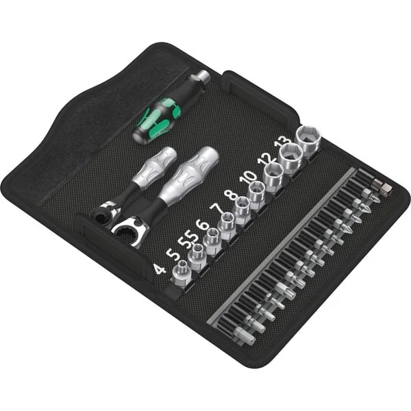 Wera Kraftform Kompakt Zyklop Mini 2 Satz, Werkzeug-Set (incl. 2 Zyklop Mini Bit-Knarren, 1/4")