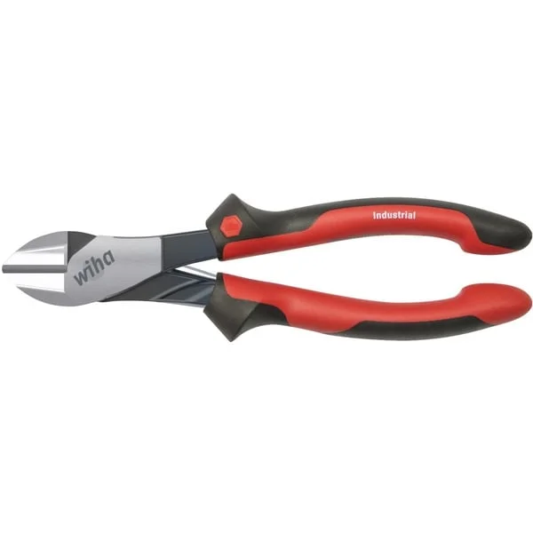 Wiha Kraftseitenschneider Industrial, Schneid-Zange (rot/gelb, mit DynamicJoint)