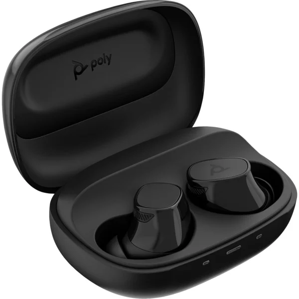 HP Poly Voyager Free 20 Gray Earbuds, Headset (dunkelgrau, inkl. Basic Ladeetui)