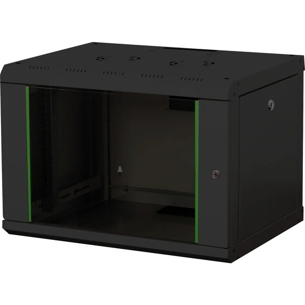 Digitus 483-mm-Wandschrank, 7 HE, IT-Schrank (schwarz, 7 Höheneinheiten)