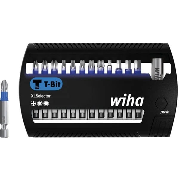 Wiha Bit-Satz XLSelector T-Bit 50mm, 13-teilig (schwarz/blau, PH / TX / H)