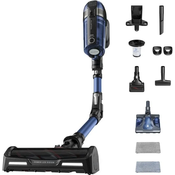 Rowenta X-Force Flex 12.60 Aqua RH98C0WO , Stielstaubsauger (blau/schwarz)
