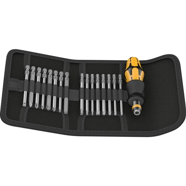 Wera Kraftform Kompakt 60 ESD, 1/4", Bit-Satz (Bit-Satz, inkl. Gürteltasche)