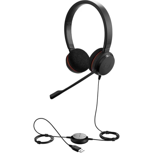 Jabra Evolve 20 UC Stereo, Headset (schwarz)
