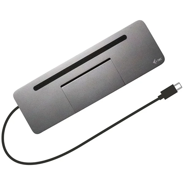 i-tec USB-C Metal Ergonomic 4K 3x Display Docking Station, Dockingstation (grau)