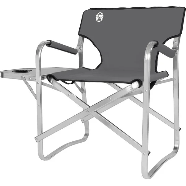 Coleman Aluminium Deck Chair with Table 2000038341, Camping-Stuhl (grau)