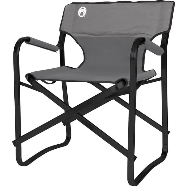 Coleman Steel Deck Chair 2000038340, Camping-Stuhl (grau/schwarz)