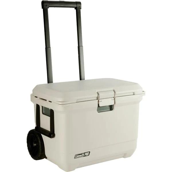 Coleman PRO 55QT, Kühlbox (beige, mit Rollen)