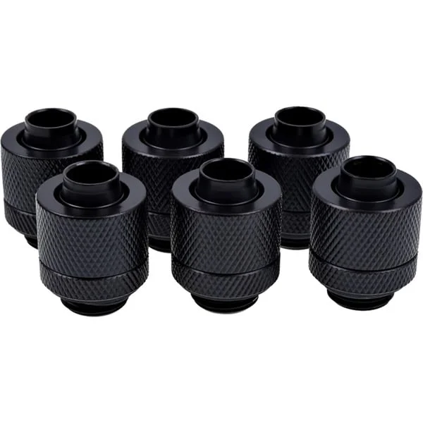 Alphacool Eiszapfen Anschraubtülle, Verbindung (schwarz, gerade)
