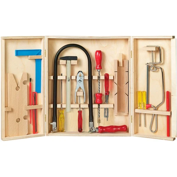 PEBARO Laubsäge-Holzschrank, Kinderwerkzeug (inkl. Werkzeug)