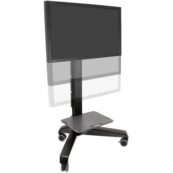 Ergotron Neo-Flex Mobile MediaCenter VHD, Standfuß (schwarz, Fahrwagen, Neigungswinkel 20°)