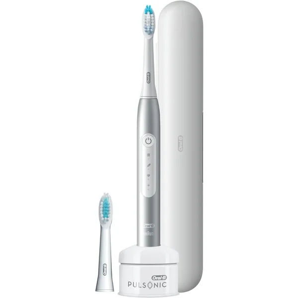 Oral-B Pulsonic Slim Luxe 4500 Reise-Edition, Elektrische Zahnbürste (platin)