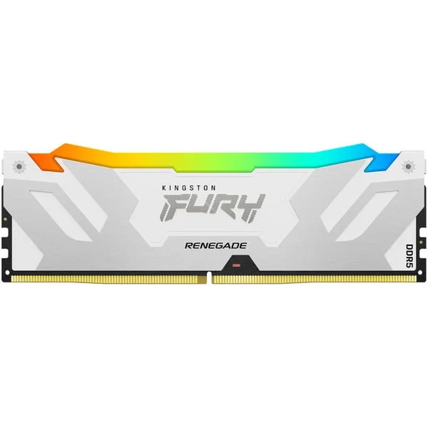 Kingston FURY DIMM 24 GB DDR5-8000, Arbeitsspeicher (silber/weiß, KF580C38RWA-24, Renegade RGB, INTEL XMP)