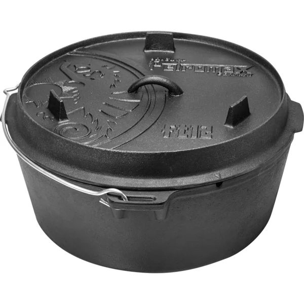 Petromax Feuertopf ft12-t (schwarz, mit planem Boden)