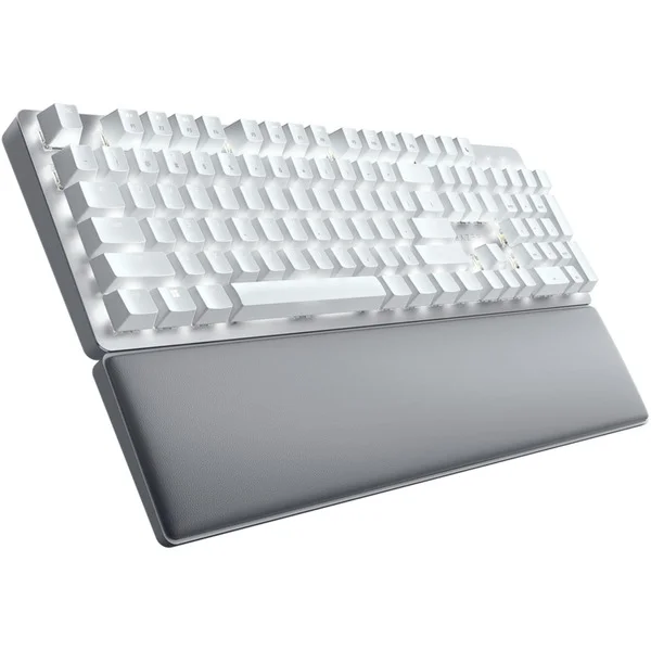 Razer Pro Type Ultra, Tastatur (weiß/grau, DE-Layout, Razer Yellow)