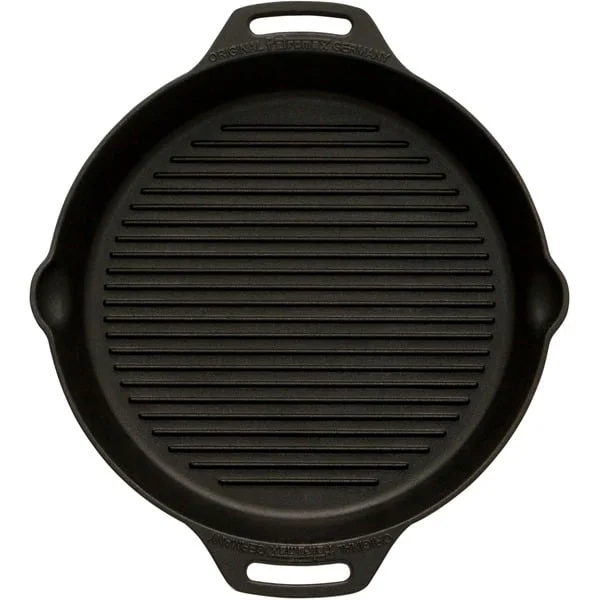 Petromax Grill-Feuerpfanne gp35h, mit 2 Henkeln (schwarz, Ø 35cm)