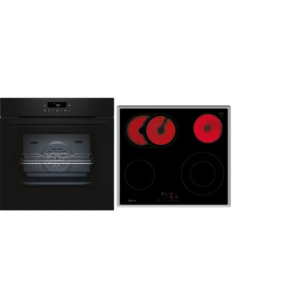 Neff BTX46PB0, Backofen-Set (schwarz/edelstahl)