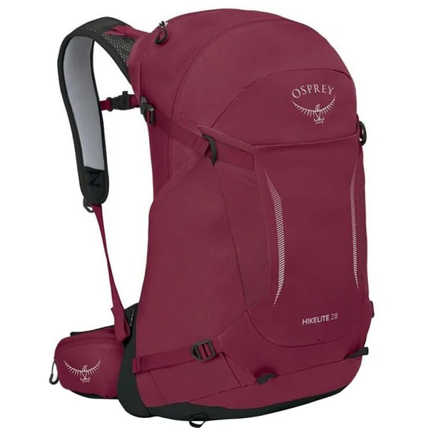 Osprey Hikelite 28 , Rucksack (weinrot/schwarz, 28 Liter, Größe M/L)