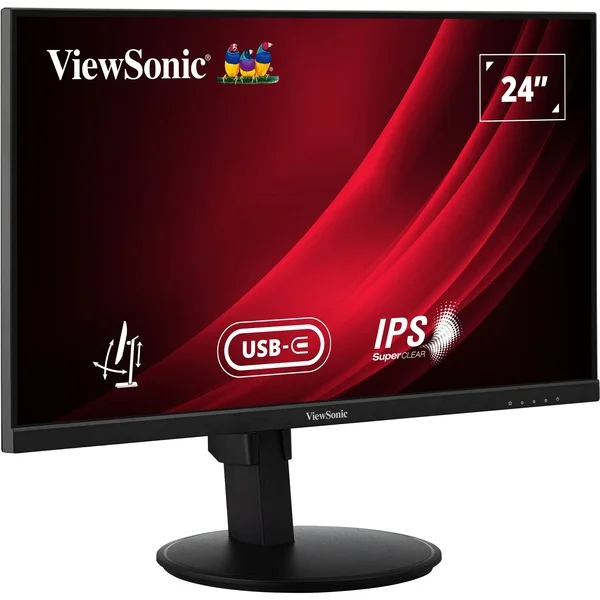 ViewSonic VG2409-MHDU-2, LED-Monitor (61 cm (24 Zoll), schwarz, FullHD, IPS, USB-C Hub, 100Hz Panel)