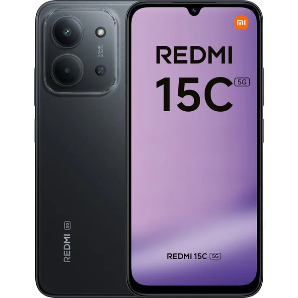 Xiaomi Redmi 15C 5G 128GB, Handy (Midnight Black, Hyper OS, 4 GB)
