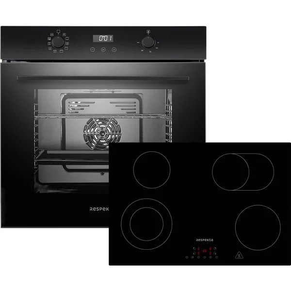Respekta ASET7007700, Backofen-Set (schwarz)