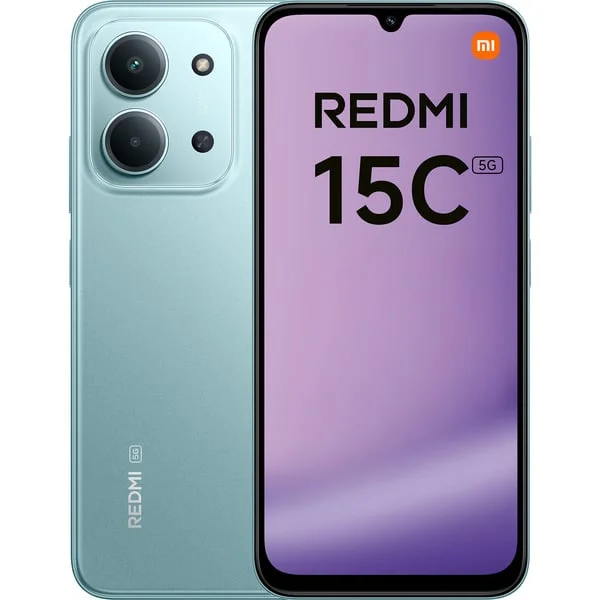 Xiaomi Redmi 15C 5G 128GB, Handy (Mint Green, Hyper OS, 4 GB)