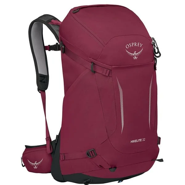 Osprey Hikelite 32, Rucksack (weinrot/schwarz, 32 Liter, Größe M/L)