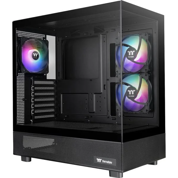 Thermaltake View 270 Plus TG ARGB Black, Tower-Gehäuse (schwarz, Tempered Glass x 2)