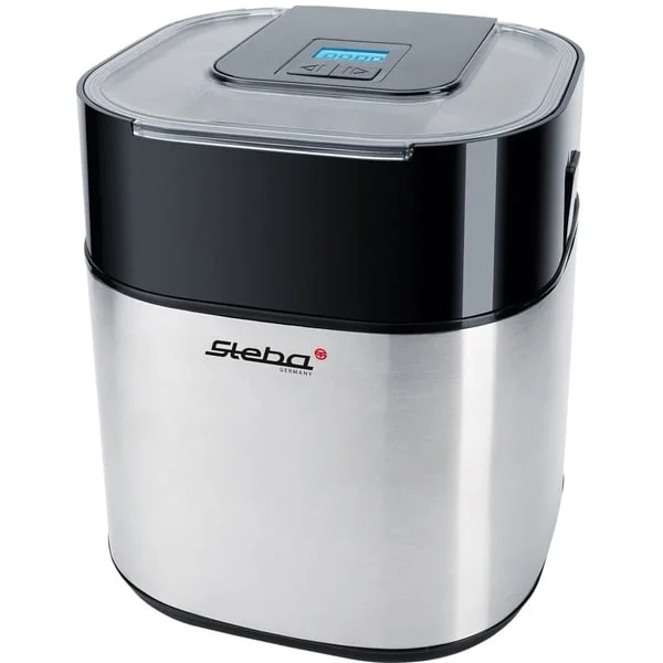 Steba Eismaschine IC 30 (edelstahl/schwarz, für 1.500ml Eiscreme, 9,5 Watt)